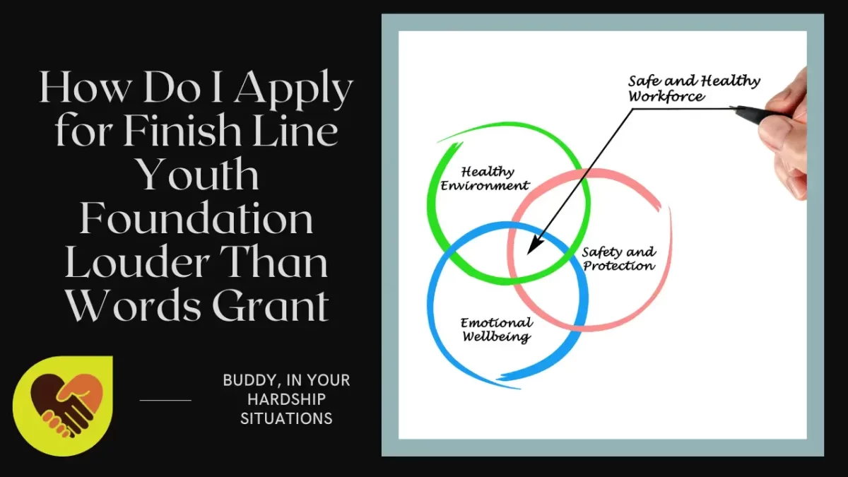How Do I Apply for Finish Line Youth Foundation Louder Than Words Grant